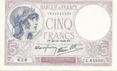 France / Frankreich 5 Francs Violet G.64999 -