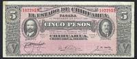 Mexique / Mexico 5 Pesos El Estado De Chihuahua MUV-1 -