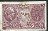 Italie / Italia / Italien 5 Lire Athéna série 0635 -