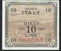 Italie / Italia / Italien 10 Lire Allied Military Currency -