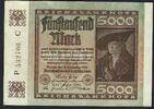 Allemagne / Deutschland / Germany 5000 Mark Reichsbanknote -