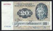 Danemark / Denmark 20 Kroner Danmarks Nationalbank -