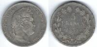 France / Frankreich / Nantes 5 Francs Louis Philippe Ier Tête laurée -