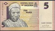 Nigéria / Nigeria 5 Naira Central Bank of Nigeria -