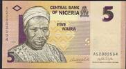 Nigéria / Nigeria 5 Naira Central Bank of Nigeria -
