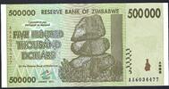 Zimbabwe 500000 Dollars Reserve Bank of Zimbabwe -