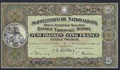 Suisse / Schweiz / Switzerland 5 Francs Schweitzerische Nationalbank Série 53 H -
