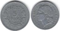 France / Frankreich 5 Francs Lavrillier en aluminium -