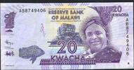 Malawi 20 Kwacha Reserve Bank of Malawi -