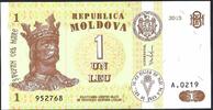 Moldavie / Moldova 1 Leu Banca Nationala a Moldovei -