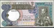 Angola 1000 Escudos Banco De Angola -