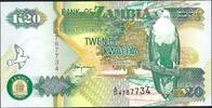 Zambie / Zambia 20 Kwacha Bank of Zambia -
