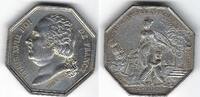 France / Frankreich / Paris Jeton octogonal Louis XVIII -