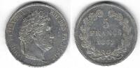 France / Frankreich / Paris 5 Francs Louis Philippe Ier -