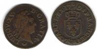 France / Frankreich / Metz Liard à la vieille tête Louis XV (1715 - 1774) -