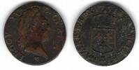 France / Frankreich / Strasbourg / Straßburg 1/2 Sol à la vieille tête Louis XV (1715 - 1774) -
