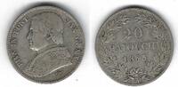 Saint Siège / Vatican / Papal states 20 Baiocchi Pie IX -