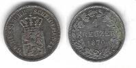 Hesse Darmstadt 1 Kreuzer Ludwig III -