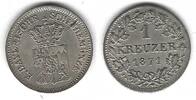 Hesse Darmstadt 1 Kreuzer Ludwig III -