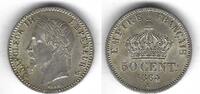 France / Frankreich / Paris 50 Centimes Napoléon III tête laurée -