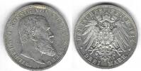 Wurttemberg / Wuerttemberg 3 Mark Wilhelm II -
