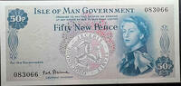   Isle of Man Government Fifty New Pence banknote  73,45 EUR  Excl. 34,56 EUR Verzending