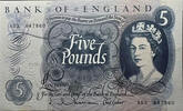   Bank of England Five Pounds ND (1963&ndash;1967) &mdash; Bank of England Five Poun... 94,19 EUR  Excl. 38,88 EUR Verzending