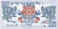   Kingdom of Bhutan 1 Ngultrum banknote (2006&ndash;2019 series)  1,73 EUR  Excl. 34,56 EUR Verzending