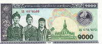   Lao People's Democratic Republic 1000 Kip banknote (1998 series)  1,73 EUR  Excl. 34,56 EUR Verzending