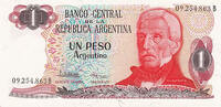   Argentine Banknote 1983-1984 Issue 1 Peso Jose de San Martin (VF Grade)  0,86 EUR  Excl. 34,56 EUR Verzending