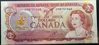  Bank of Canada Two Dollars (1974 issue)  12,10 EUR  Excl. 34,56 EUR Verzending