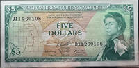   Eastern Caribbean Monetary Organization 5 dollar banknote (ND 1965 iss... 63,94 EUR  Excl. 34,56 EUR Verzending