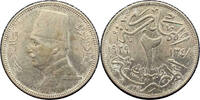   1929 Egyptian Kingdom Fuad I 2 Milim Coin | Hijri Calendar 1348, KM#345  30,10 EUR  Excl. 34,40 EUR Verzending