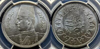   1941 Egyptian 5 Millim Copper-Nickel Coin - NGC MS63 Grade  178,90 EUR  Excl. 38,70 EUR Verzending