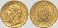 Kaiserreich, Baden 10 RM Gold Grand Duke Friedrich -