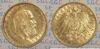 Kaiserreich, Württemberg 10 RM Gold King Wilhelm II -
