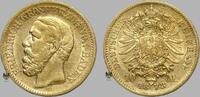Kaiserreich, Baden 10 RM Gold Grand Duke Friedrich -