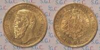 Kaiserreich, Baden 10 RM Gold Grand Duke Friedrich -