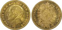 Kaiserreich Sachsen 10 Mark Gold King John -