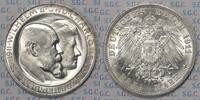 Kaiserreich, Württemberg 3 RM King Wilhelm II (Silver Wedding) -