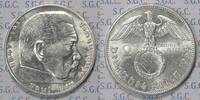Drittes Reich 2 RM Hindenburg with Swastika -