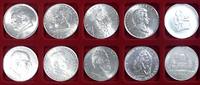 Österreich 10 x 2 Schilling kompl. Satz Complete set of 2 Schilling commemoratives -