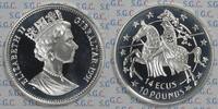 Gibraltar 10 Pounds (14 ECU) Queen Elizabeth II -