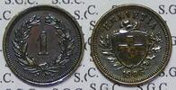 Schweiz 1 Rappen Currency issue -