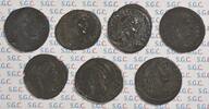 Antike Römische Reich Lot of 7 follis in above average condition, without verdigris! Opportunity! -