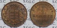 Altdeutschland Württemberg ½ Kreuzer (Scheidemunze) King Karl -