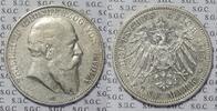 Kaiserreich Baden 5 Mark Grand Duke Friedrich II -
