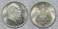 Kaiserreich Bayern 3 Mark Prince-Regent Luitpold, 90th Birthday -
