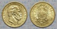 Kaiserreich Preussen 20 Mark Emperor William I -