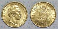 Kaiserreich Preussen 20 Mark Emperor William II -